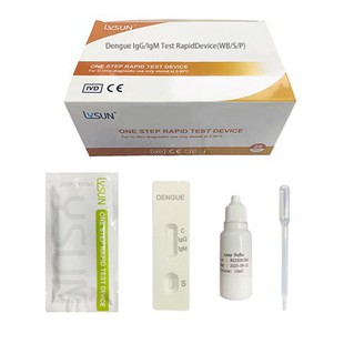 Hunan Brawf Cyflym Combo Dengue IgG/IgM ac NS1