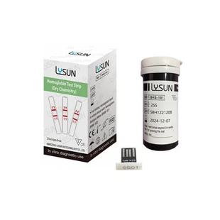 Stribed Prawf Hemoglobin LYSUN Ar gyfer BHM-101/BHM-102 Stribed Mesurydd Prawf Hemoglobin HB